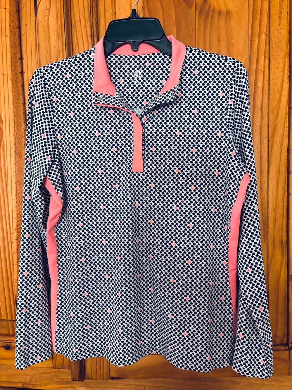 Tail 1/4 Snap Front Long Sleeve Polo